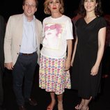 Ágatha Ruiz de la Prada con José Luis Martínez-Almeida e Isabel Ayuso en la MBFWMadrid 2019