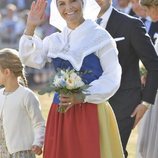 La Princesa Victoria de Suecia muy sonriente en la celebración de su 42 cumpleaños