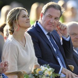 Magdalena de Suecia y Chris O'Neill celebrando el 42 cumpleaños de la Princesa Victoria de Suecia