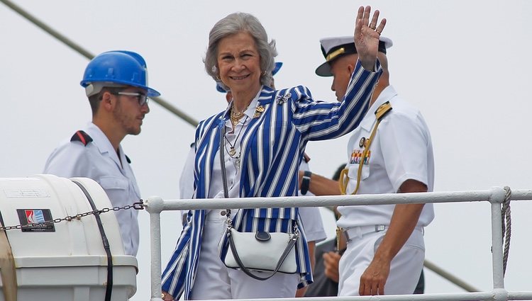 La Reina Sofía en las regatas de Sanxenxo