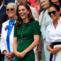 Kate Middleton y Meghan Markle ríen divertidas en Wimbledon 2019