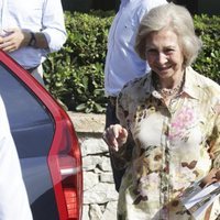 La Reina Sofía visitando en Mallorca la academia de Rafa Nadal