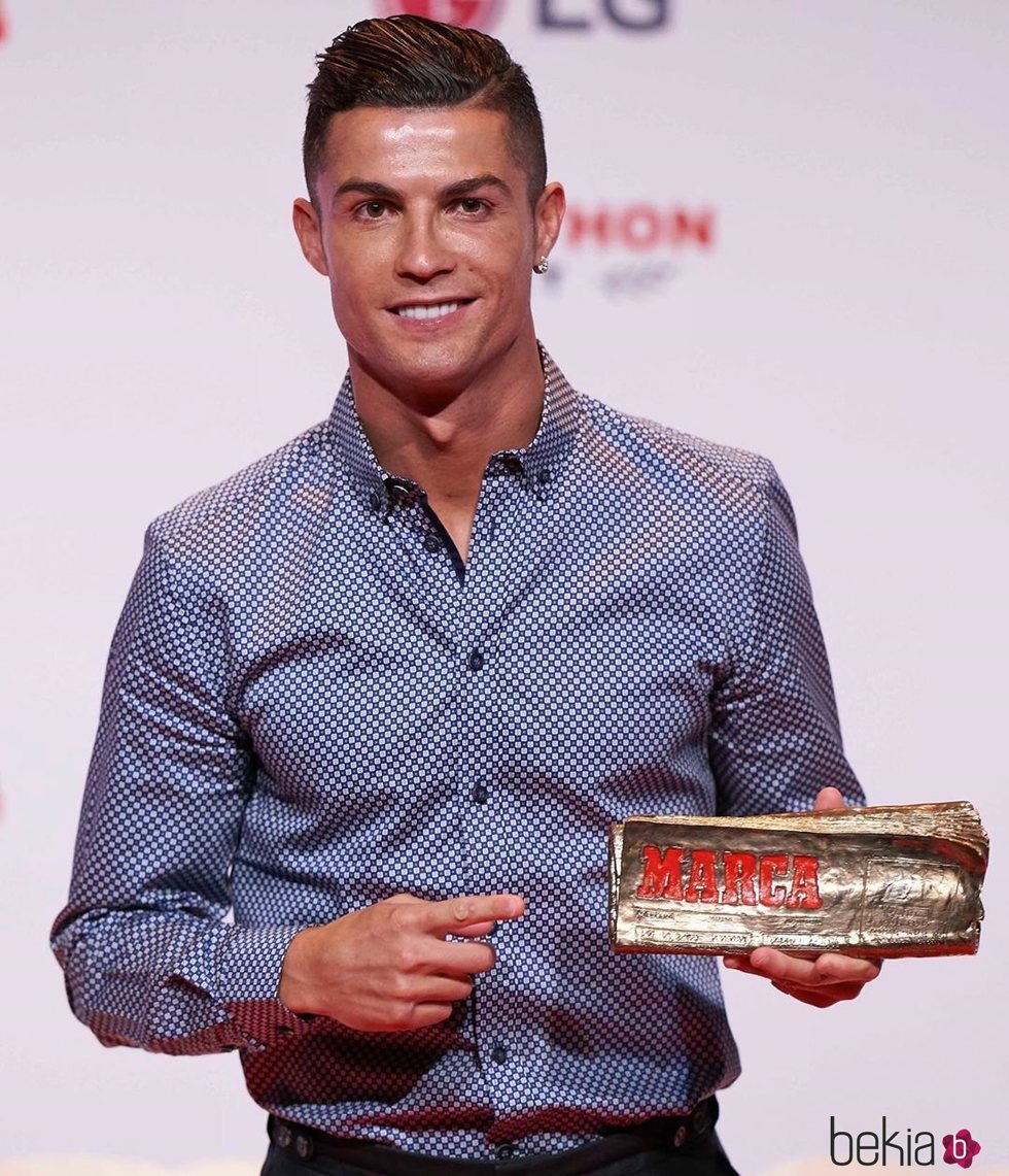 Cristiano Ronaldo ras recibir en Premio Leyenda de Marca