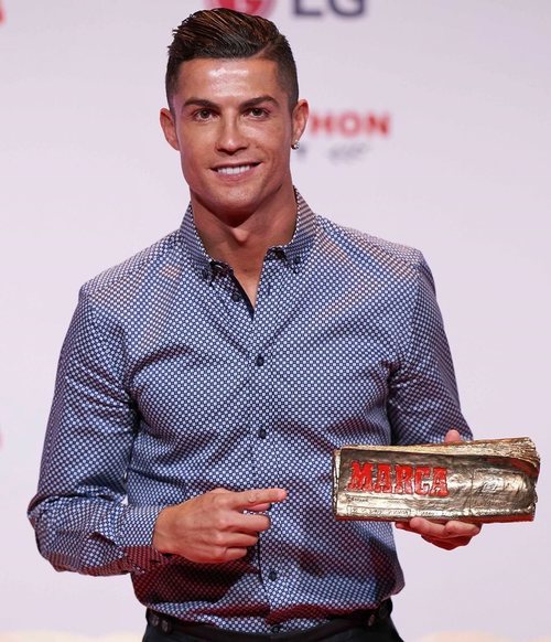 Cristiano Ronaldo ras recibir en Premio Leyenda de Marca