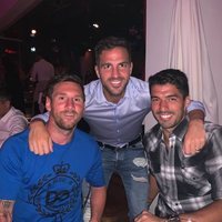 Leo Messi, Cesc Fàbregas y Luis Suárez en Ibiza