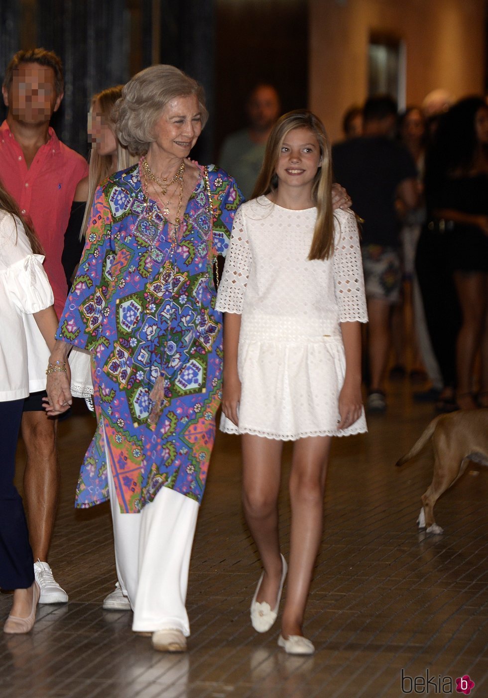 La Reina Sofía y la Infanta Sofía en el ballet en Palma