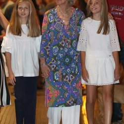 La Reina Sofía, la Princesa Leonor y la Infanta Sofía en el ballet en Palma