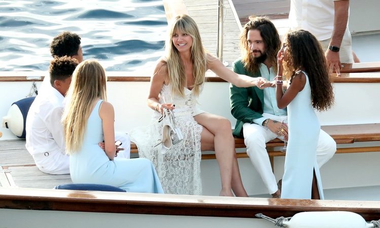 Heidi Klum, su esposo Tom Kaulitz y los hijos de la modelo