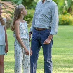 El Rey Felipe y la Princesa Leonor en su posado de verano 2019 en Marivent