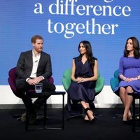 El Príncipe Guillermo y Kate Middleton y el Príncipe Harry y Meghan Markle en el I Forum de la Royal Foundation