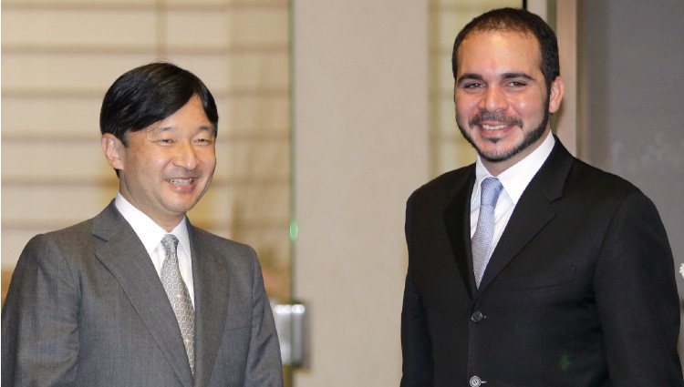 El Príncipe Ali Bin Al-Hussein en una recepción oficial de Naruhito de Japón en 2010