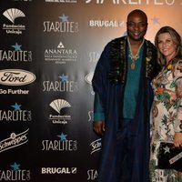 Marta Luisa de Noruega y Shaman Durek en la gala benéfica de Starlite 2019