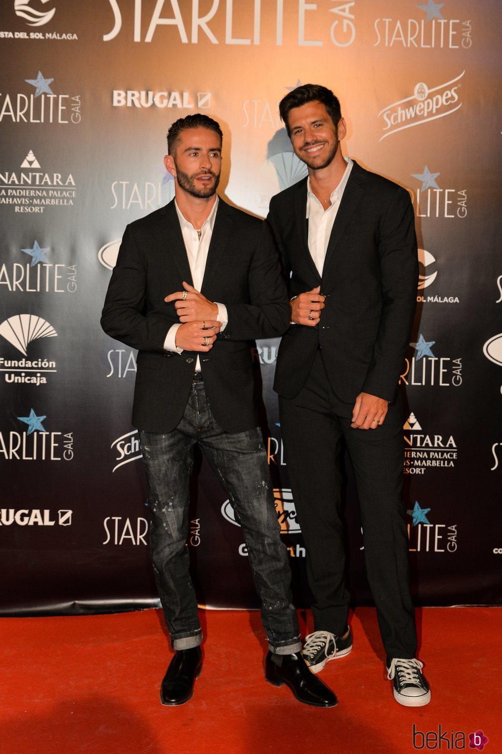 Pelayo Díaz y su marido en la Gala Starlite 2019 en Marbella