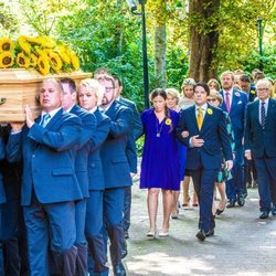 El cortejo fúnebre durante el funeral de la Princesa Cristina