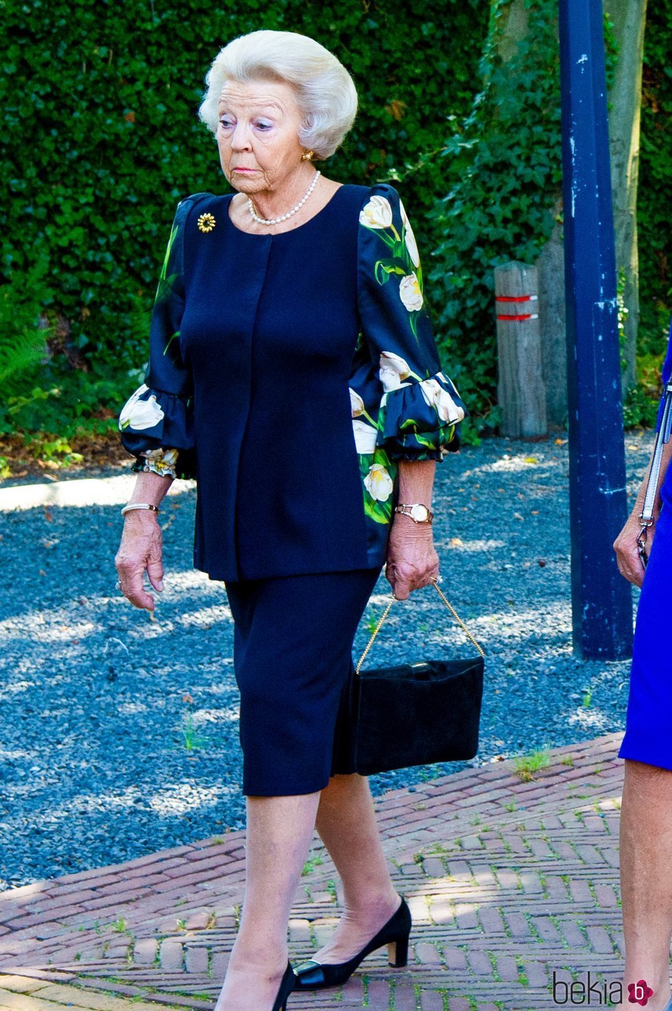 Beatriz de Holanda en el funeral de la Princesa Cristina