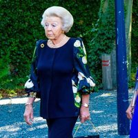 Beatriz de Holanda en el funeral de la Princesa Cristina