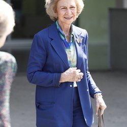 La Reina Sofía llega al hospital a visitar al Rey Juan Carlos