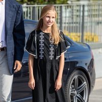 La Princesa Leonor acude a ver al Rey Juan Carlos al hospital