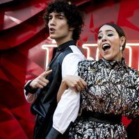 Danna Paola y Jorge López en el estreno de la segunda temporada de 'Élite'