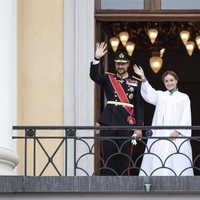 El Príncipe Haakon de Noruega y s hija, la Princesa Ingrid Alexandra de Noruega