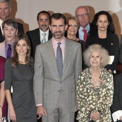 Los Reyes Felipe y Letizia y la Duquesa de Alba en la entrega de las Medallas al Mérito de las Bellas Artes 2010