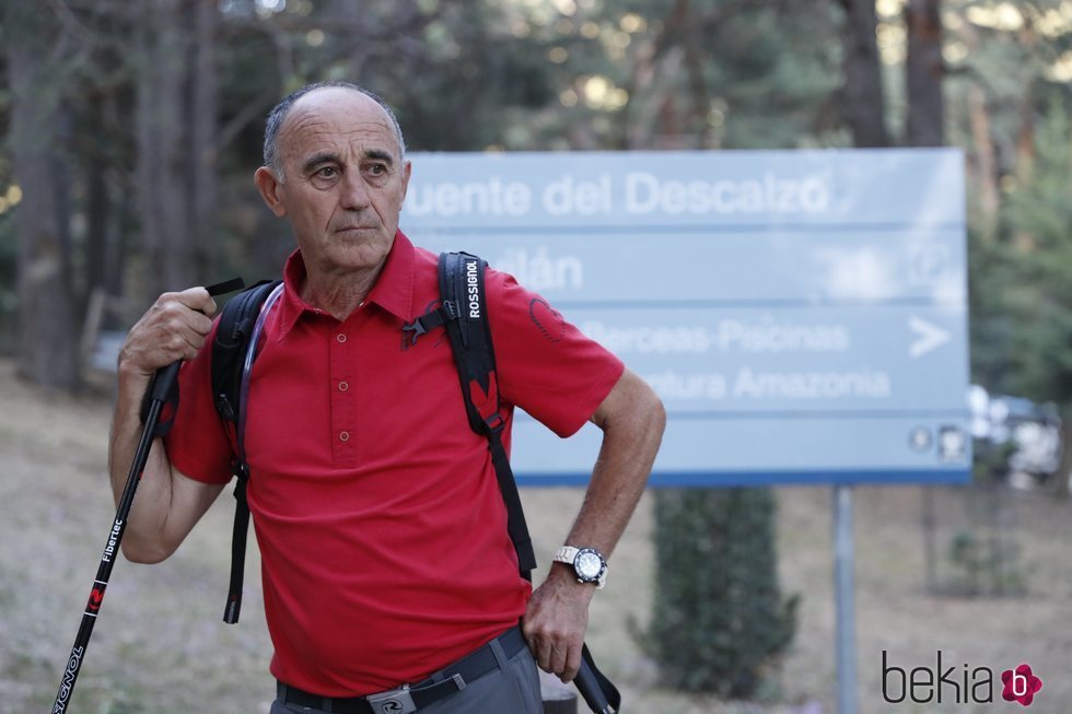 Juan Manuel Fernández Ochoa participando en las labores de búsqueda de su hermana Blanca