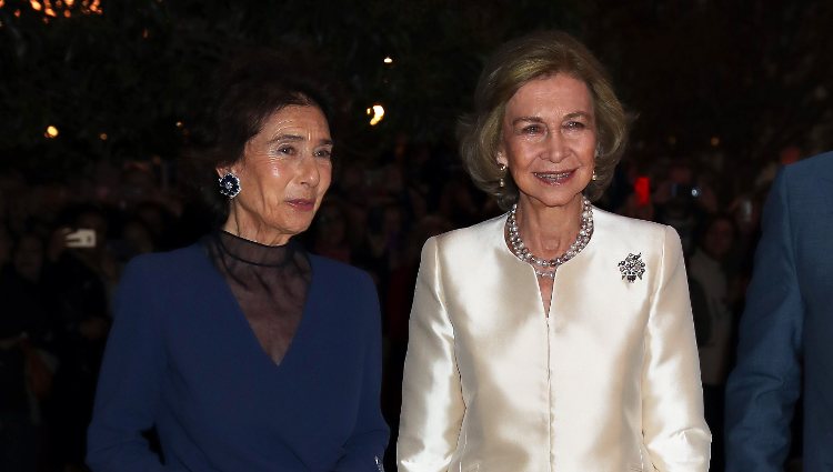 Paloma O'Shea y la Reina Sofía en el concierto por su 80 cumpleaños