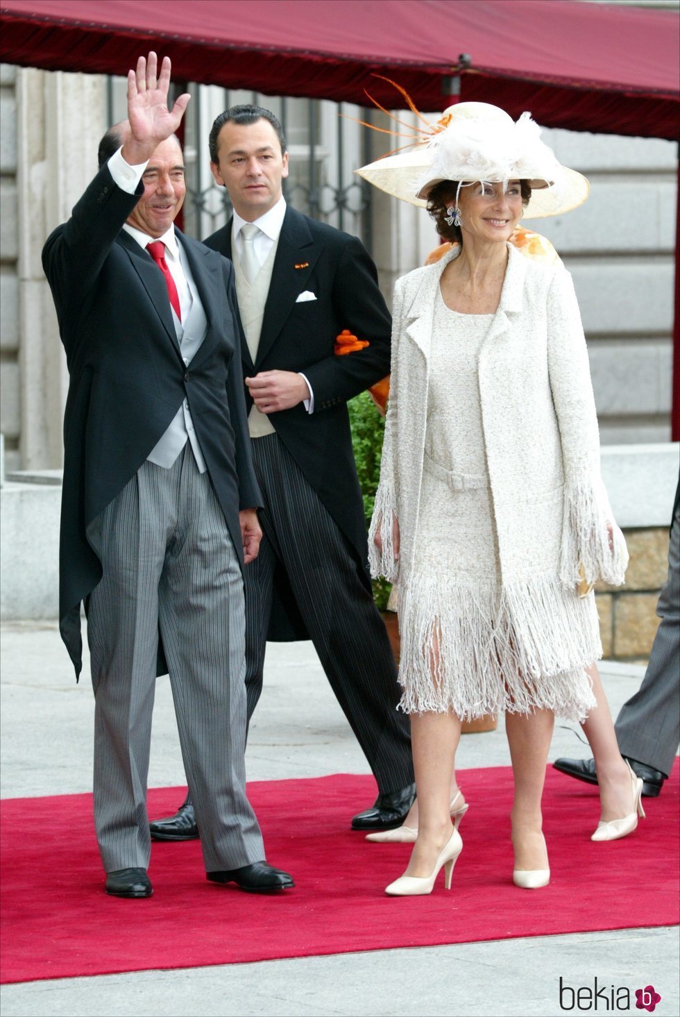 Emilio Botín y Paloma O'Shea en la boda del Príncipe Felipe y Letizia Ortiz