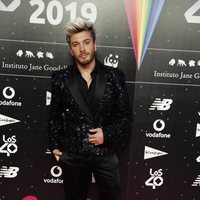Blas Cantó en la cena de los nominados de Los 40 Music Awards 2019