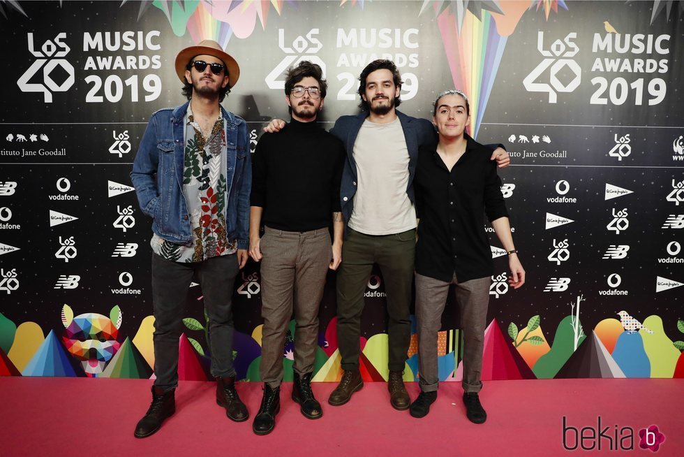 Morat en la cena de los nominados de Los 40 Music Awards 2019
