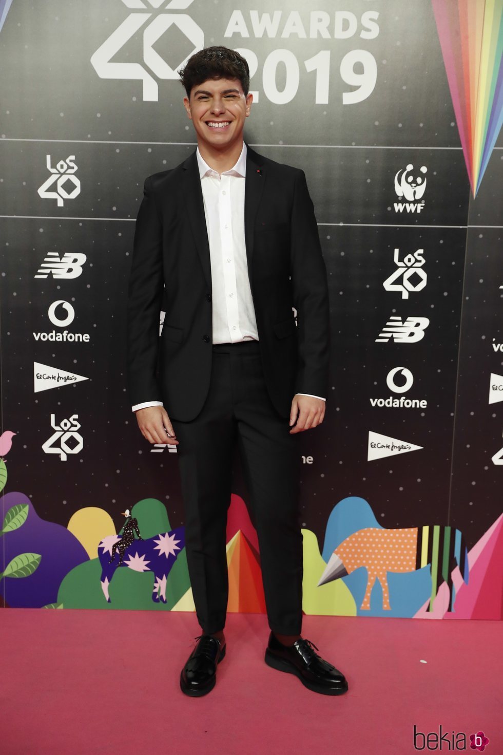 Alfred García en la cena de los nominados de Los 40 Music Awards 2019