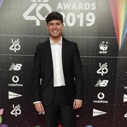 Alfred García en la cena de los nominados de Los 40 Music Awards 2019