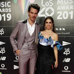 Elena Furiase y Juan Avellaneda en la cena de los nominados de Los 40 Music Awards 2019