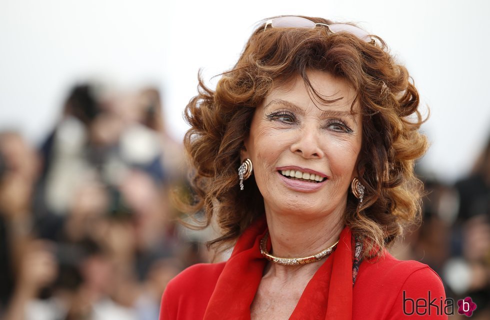 Sophia Loren en el Festival de Cannes de 2014