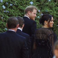 El Príncipe Harry y Meghan Markle en la boda de Misha Nonoo y Michael Hess