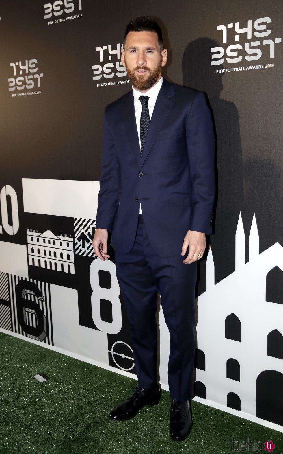 Leo Messi en el photocall de los Premios The Best 2019