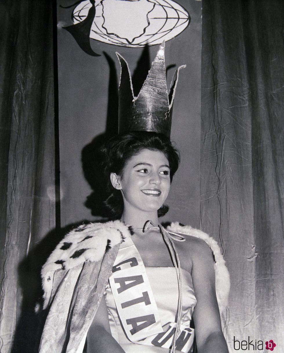 Tita Cervera elegida Miss Cataluña 1960