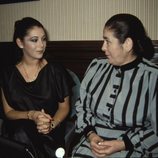 Isabel Pantoja y su madre, Doña Ana, hace años