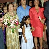 Isabel Pantoja con su madre Doña Ana y sus hijos, Kiko Rivera y Chabelita Pantoja