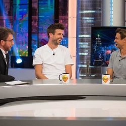 Gerard Piqué y David Ferrer con Pablo Motos en 'El Hormiguero'