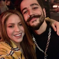 Shakira con Camilo Echeverry en el estreno del espectáculo de Leo Messi en el Circo del Sol
