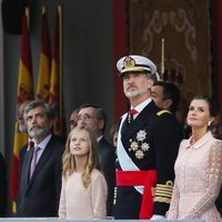 Los Reyes Felipe y Letizia, la Princesa Leonor y la Infanta Sofía en el Día de la Hispanidad 2019