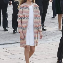 La Princesa Leonor en su visita oficial a Oviedo a su llegada a los actos de entrega de los Premios Princesa de Asturias 2019