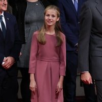 La Princesa Leonor en la recepción previa a los Premios Princesa de Asturias 2019
