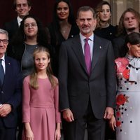 El Rey Felipe y la Princesa Leonor en la recepción previa a los Premios Princesa de Asturias 2019