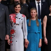 La Reina Letizia y la Infanta Sofía en la recepción previa a los Premios Princesa de Asturias 2019