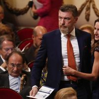 Robert Gavin Bonnar y Telma Ortiz llegando a los Premios Princesa de Asturias 2019
