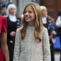 La Infanta Sofía a su llegada a los Premios Princesa de Asturias 2019