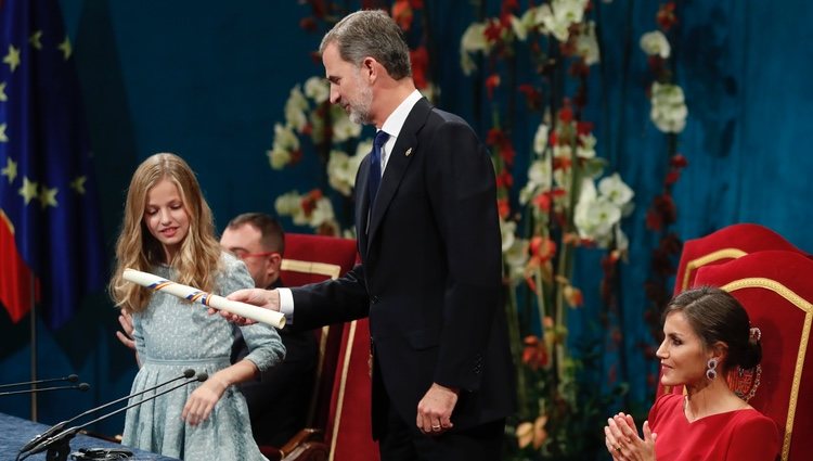 La Princesa Leonor y el Rey Felipe en los Premios Princesa de Asturias 2019