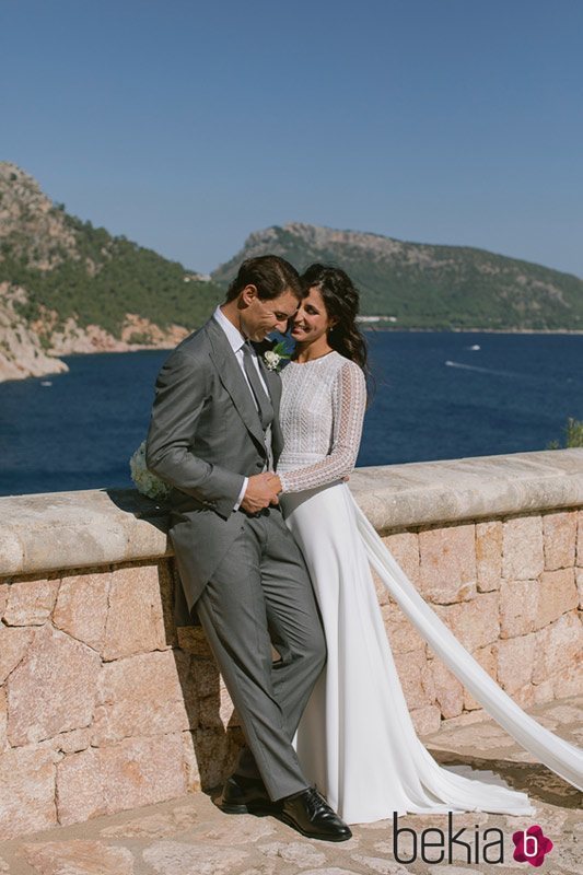Rafa Nadal y Xisca Perelló recién casados en la fortaleza de Albercuitx, en Mallorca